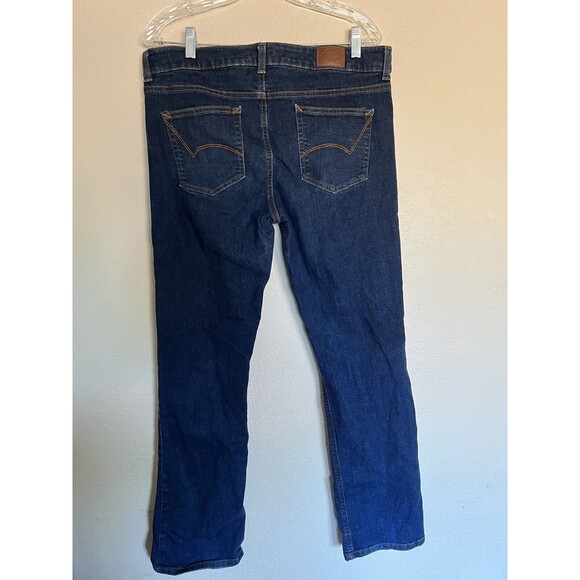 Dickies Women's Size 12 RG Jeans Boot Cut Blue Denim Medium Wash Stretch - Picture 2 of 5